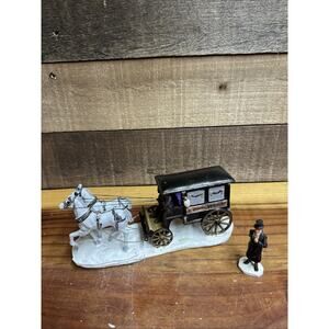 Lemax Spooky Town Undertakers Carriage 03322 2 piece set In Box